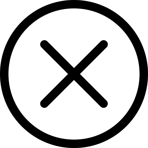Friseur Thomas - Friseursalon - Symbol „Abbrechen“.